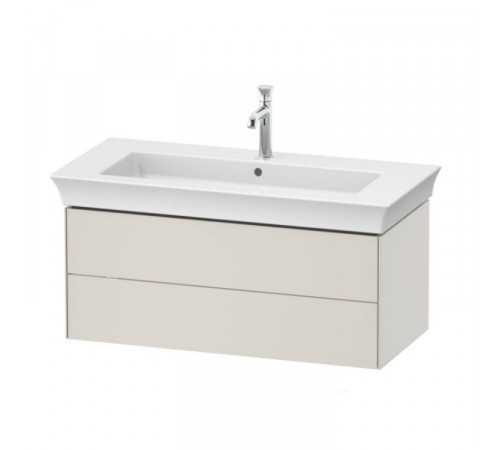 Тумба под раковину, Duravit, White Tulip, шгв 984*458*410 мм, раковина-необходимо заказать, цвет- скандинавский белый шелковисто-матовый