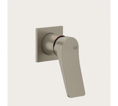 Смеситель для ванны и душа, Gessi, Rilievo, цвет-Finox Brushed Nickel