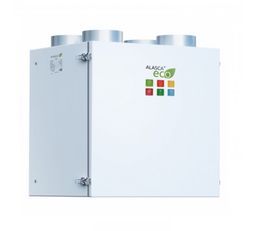 RR400V EC W Pro, Вентиляционная установка Alasca RR с роторным рекуператором + смес. узел, заслонки, датчики