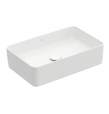 Раковина, Villeroy&Boch, Collaro, шгв 560*360*145, отверстия для смесителя-отсутствуют, CeramicPlus, цвет-камень белый (Stone White)