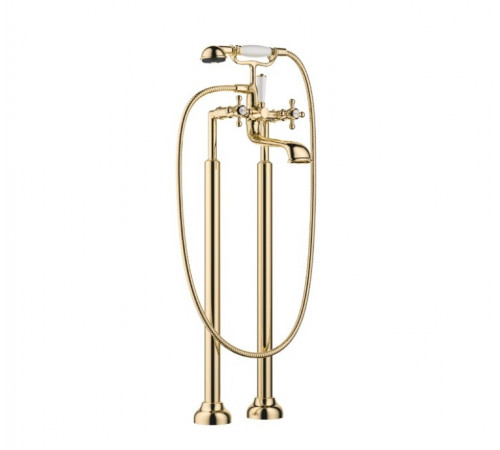 Смеситель для ванны и душа, Dornbracht, Madison, напольный, цвет-латунь (Brass, Polished Brass)