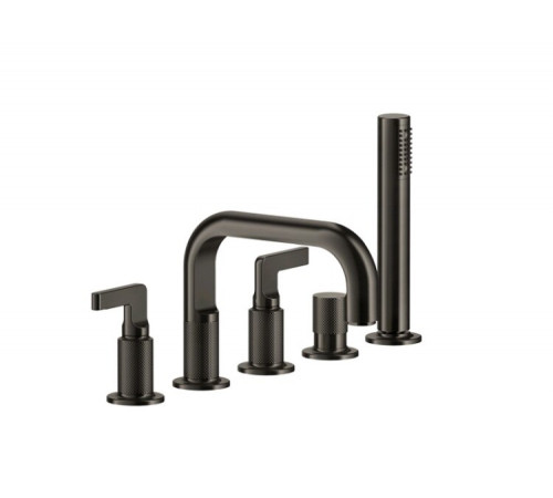 Смеситель для ванны и душа, Gessi, Inciso, цвет-Antique Brass