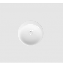 Раковина, Bette, BetteLux Oval, шгв 500*500*100, отверстия для смесителя-отсутствуют, BetteGlasur® Plus, цвет-Snow