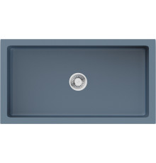 Мойка, Omoikiri, Mikura, шгв 840*460*254, отверстия для смесителя-отсутствуют, цвет-smoky blue