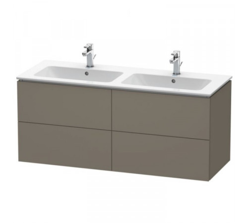 Тумба под раковину, Duravit, L-Cube, шгв 1290*481*550, раковина-необходимо заказать, цвет-фланелево-серый шелковисто-матовый