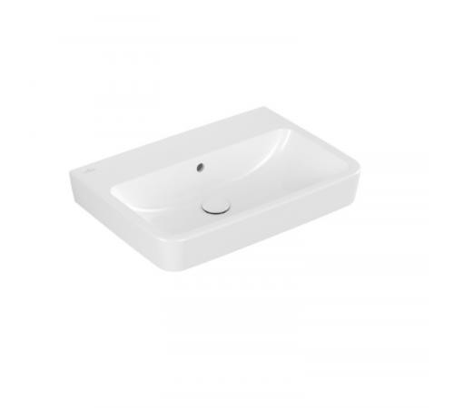 Раковина, Villeroy&Boch, O.Novo, шгв 650*460*125, отверстия для смесителя-отсутствуют, цвет-альпийский белый