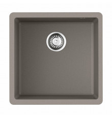 Мойка, OMOIKIRI, Bosen, шгв 440*440*220, отверстия для смесителя-отсутствуют, цвет-Leningrad grey