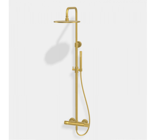 Душевая стойка, Fima Carlo Frattini, Shower column, X COLLECTION, цвет-брашированное золото