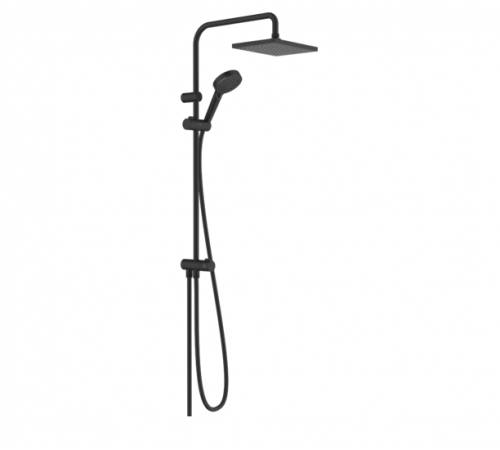 Душевая стойка, Hansgrohe, Vernis Shape, цвет-черный матовый