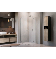 Дверь, Radaway, Essenza KDD, шв 900*2000, петли-слева, хром, цвет стекла-прозрачный, Easy Clean