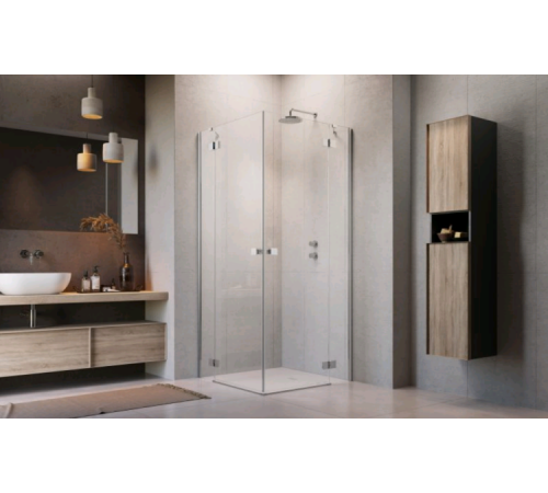 Дверь, Radaway, Essenza KDD, шв 900*2000, петли-справа, хром, цвет стекла-прозрачный, Easy Clean