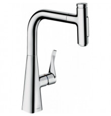 Смеситель для кухни, Hansgrohe, Metris Select M71, цвет-хром