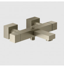 Смеситель для ванны и душа, Gessi, Rettangolo, цвет-Finox Brushed Nickel
