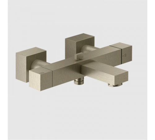 Смеситель для ванны и душа, Gessi, Rettangolo, цвет-Finox Brushed Nickel