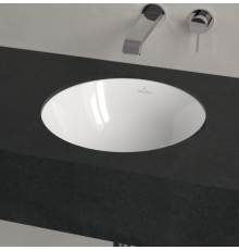 Раковина, Villeroy&Boch, Loop&Friends, шгв 380*380*210, отверстия для смесителя-отсутствуют, CeramicPlus, цвет-альпийский белый