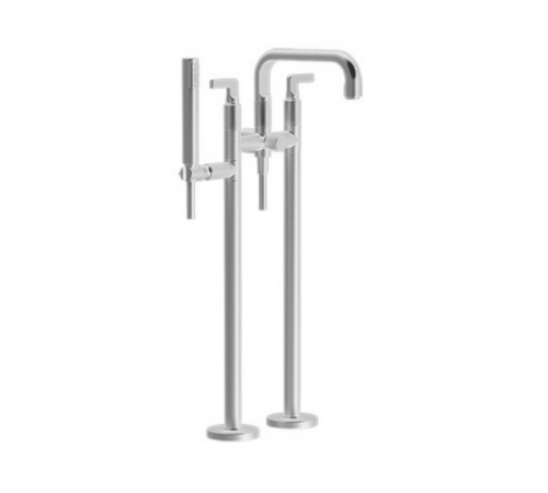 Смеситель для ванны и душа, Gessi, Inciso, напольный, цвет-хром