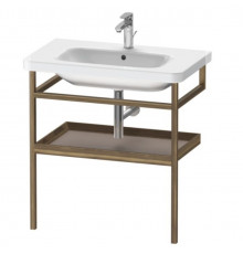 Консоль-полотенцедержатель, Duravit, Durastyle, шгв 740*440*805, с полкой в цвете-базальт матовый, цвет корпуса-американский орех