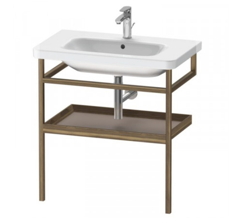Консоль-полотенцедержатель, Duravit, Durastyle, шгв 740*440*805, с полкой в цвете-базальт матовый, цвет корпуса-американский орех