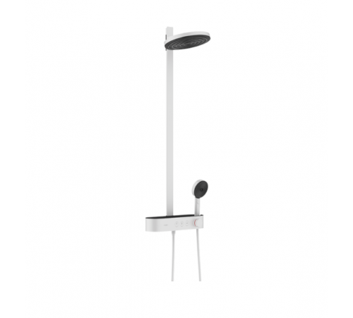 Душевая стойка, Hansgrohe, Pulsify S, цвет-белый матовый