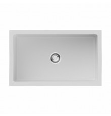 Мойка, OMOIKIRI, Mikura, шгв 760*460*254, отверстия для смесителя-отсутствуют, цвет-белый глянцевый