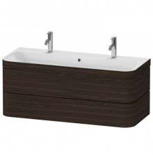 Тумба под раковину, Duravit, Happy D.2 Plus, шгв 1175*490*480, раковина-в комплекте, цвет-орех брашированный