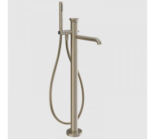 Смеситель для ванны и душа, Gessi, Origini, напольный, цвет-Finox Brushed Nickel