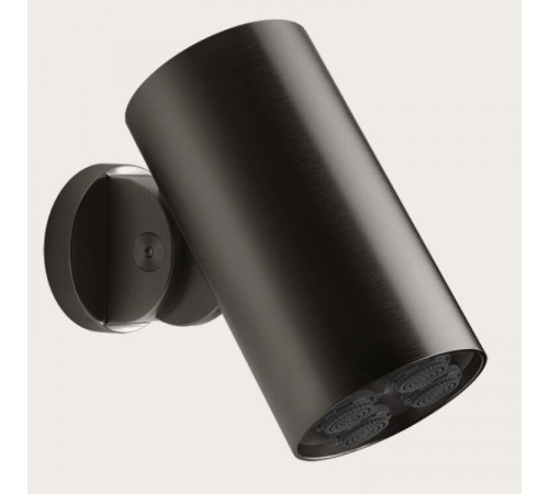 Верхний душ, Gessi, Spotwater Flessa, 79*79, цвет-Black Metal Brushed PVD
