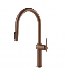 Смеситель для кухни, Gessi, Habito Filtered, с функцией фильтрации воды, цвет-Copper Brushed PVD