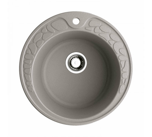 Мойка, OMOIKIRI, Tovada, шгв 510*510*215, отверстия для смесителя-1, цвет-Leningrad grey