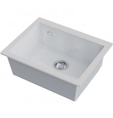 Мойка, Omoikiri, Omishima, шгв 600*480*220, отверстия для смесителя-отсутствуют, цвет-белый