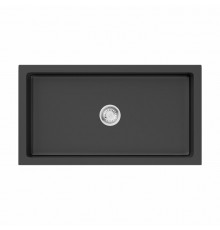 Мойка, OMOIKIRI, Mikura, шгв 760*460*254, отверстия для смесителя-отсутствуют, цвет-черный