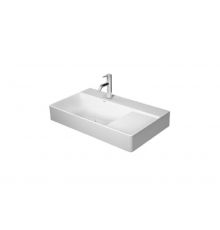 Раковина, Duravit, DuraSquare, шгв 800*470*145, отверстия для смесителя-отсутствуют, цвет-белый