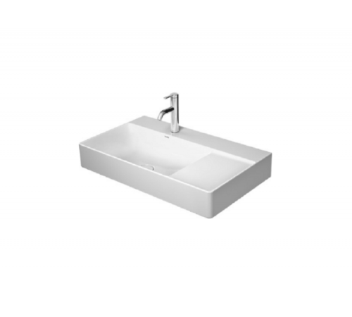 Раковина, Duravit, DuraSquare, шгв 800*470*145, отверстия для смесителя-отсутствуют, цвет-белый