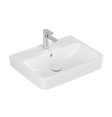 Раковина, Villeroy&Boch, O.Novo, шгв 550*460*125, отверстия для смесителя-1 сквозное, 2 промаркированных, AntiBac, цвет-альпийский белый