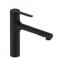 Смеситель для кухни, Hansgrohe, Zesis M33, sBox lite, с вытяжным душем, цвет-черный матовый