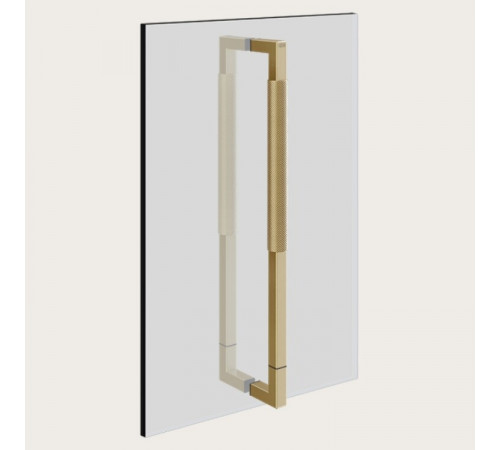 Ручка двойная, Gessi, Shower G Diamantato, 450мм, цвет-Brushed Brass PVD (старый арт. 67635/727)