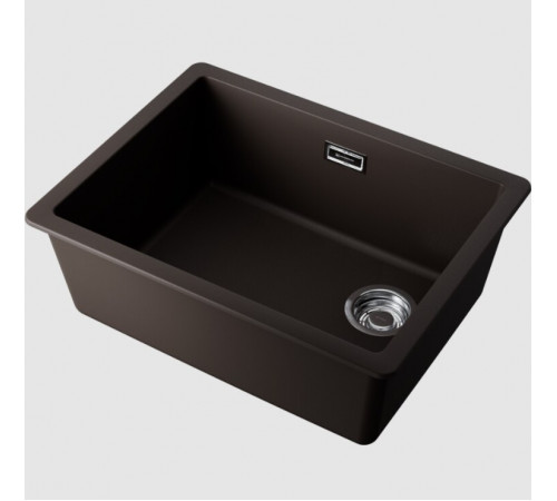 Мойка, Omoikiri, Kata Side, шгв 560*430*217, отверстия для смесителя-отсутствуют, цвет-espresso