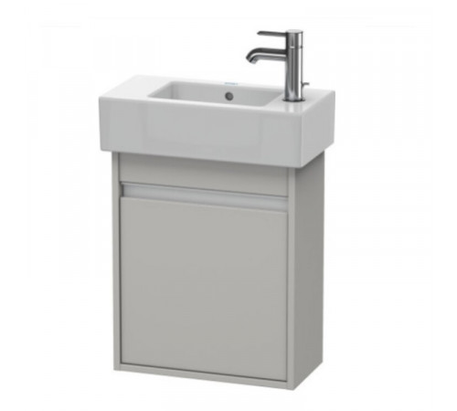 Тумба под раковину, Duravit, Ketho, шгв 450*225*550, петли-слева, раковина-необходимо заказать, цвет-бетонно-серый матовый