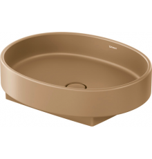 Раковина, Duravit, Balcoon, шгв 550*450*120, отверстия для смесителя-отсутствуют, DuraShield, цвет-Clay terra matt