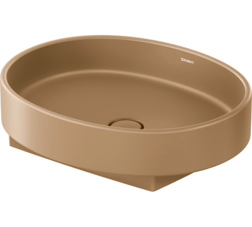Раковина, Duravit, Balcoon, шгв 550*450*120, отверстия для смесителя-отсутствуют, DuraShield, цвет-Clay terra matt