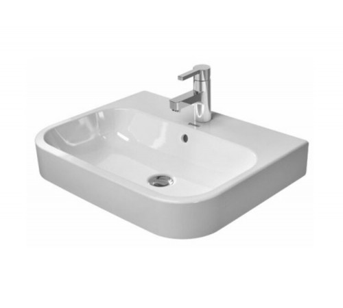 Раковина, Duravit, Happy D.2, шгв 600*460*170, отверстия для смесителя-1, цвет-белый