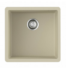 Мойка, OMOIKIRI, Bosen, шгв 440*440*220, отверстия для смесителя-отсутствуют, цвет-ваниль
