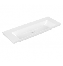 Раковина, Villeroy&Boch, Subway 3.0, шгв 1300*475*120, отверстия для смесителя-отсутствуют, цвет-альпийский белый