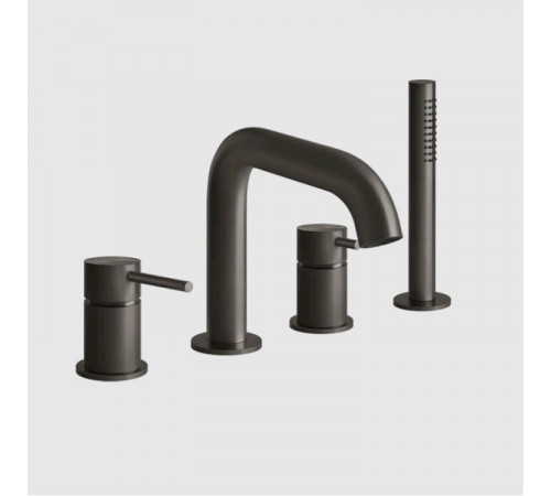 Смеситель для ванны и душа, Gessi, 316 Bath-Shower, цвет-Black Metal Brushed PVD