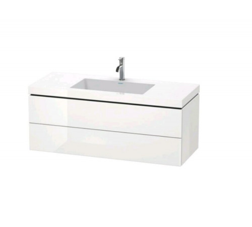Тумба под раковину, Duravit, L-Cube, шгв 1200*480*500, раковина-в комплекте, цвет-орех брашированный