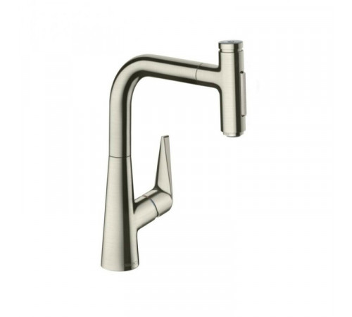 Смеситель для кухни, Hansgrohe, Talis Select M51, цвет-сталь