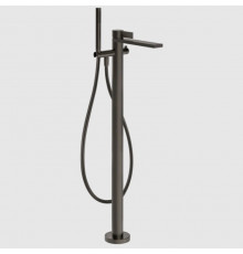 Смеситель для ванны и душа, Gessi, Inverso Diamantato, напольный, цвет-Black Metal Brushed PVD