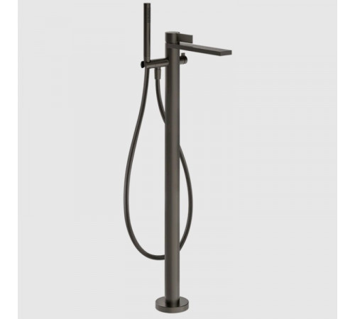 Смеситель для ванны и душа, Gessi, Inverso Diamantato, напольный, цвет-Black Metal Brushed PVD