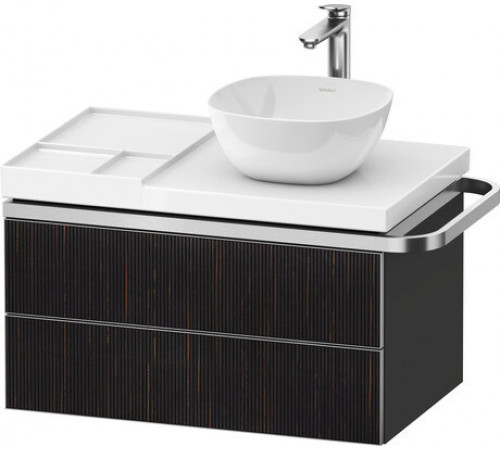 Тумба под раковину, Duravit, Aurena, шгв 784*492*435, раковина-необходимо заказать, цвет-тисненое эбеновое дерево/графит суперматовый