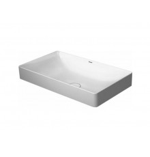 Раковина, Duravit, DuraSquare, шгв 600*345*140, отверстия для смесителя-отсутствуют, цвет-белый